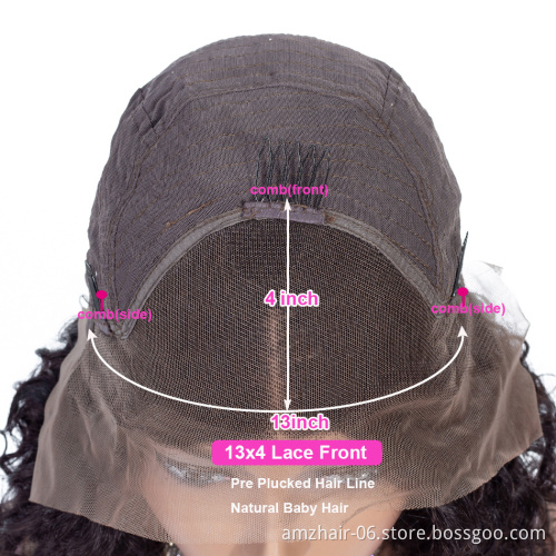 Cheap Short Bob Human Hair Lace Front Wig For Black Women Kinky Curly Indian Cuticle Aligned Human Hair Extension Lace Bob Wig